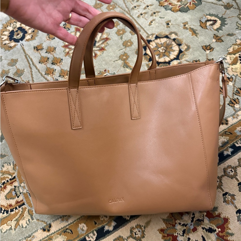 Calpak Haven 16" Laptop Tote Bag in Toffee - Picture 8 of 9